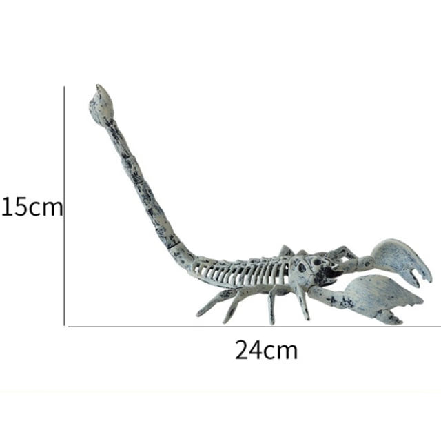 Horror Spider Scorpion Crow Mouse Skeleton Bones Happy Halloween Party Decoration Props Creepy Animal Frightening Ornaments acacuss