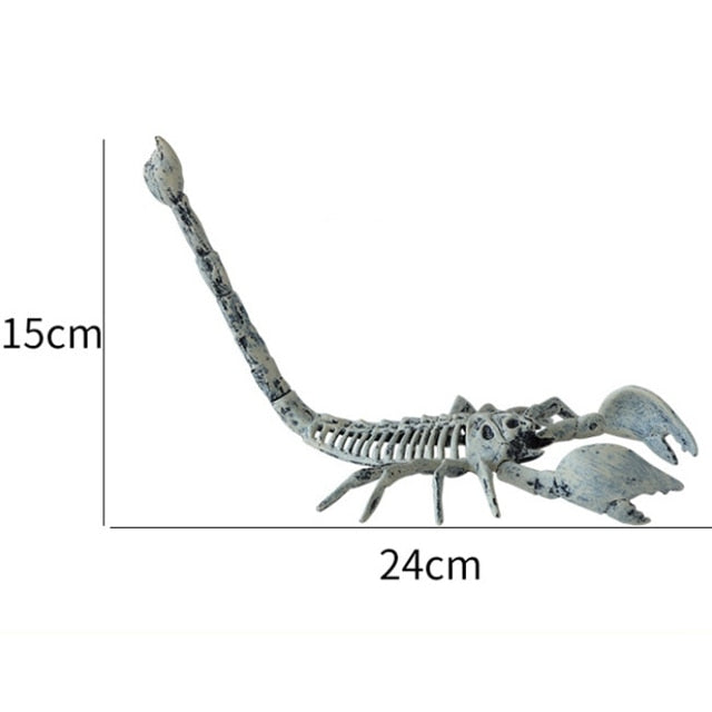 Horror Spider Scorpion Crow Mouse Skeleton Bones Happy Halloween Party Decoration Props Creepy Animal Frightening Ornaments acacuss