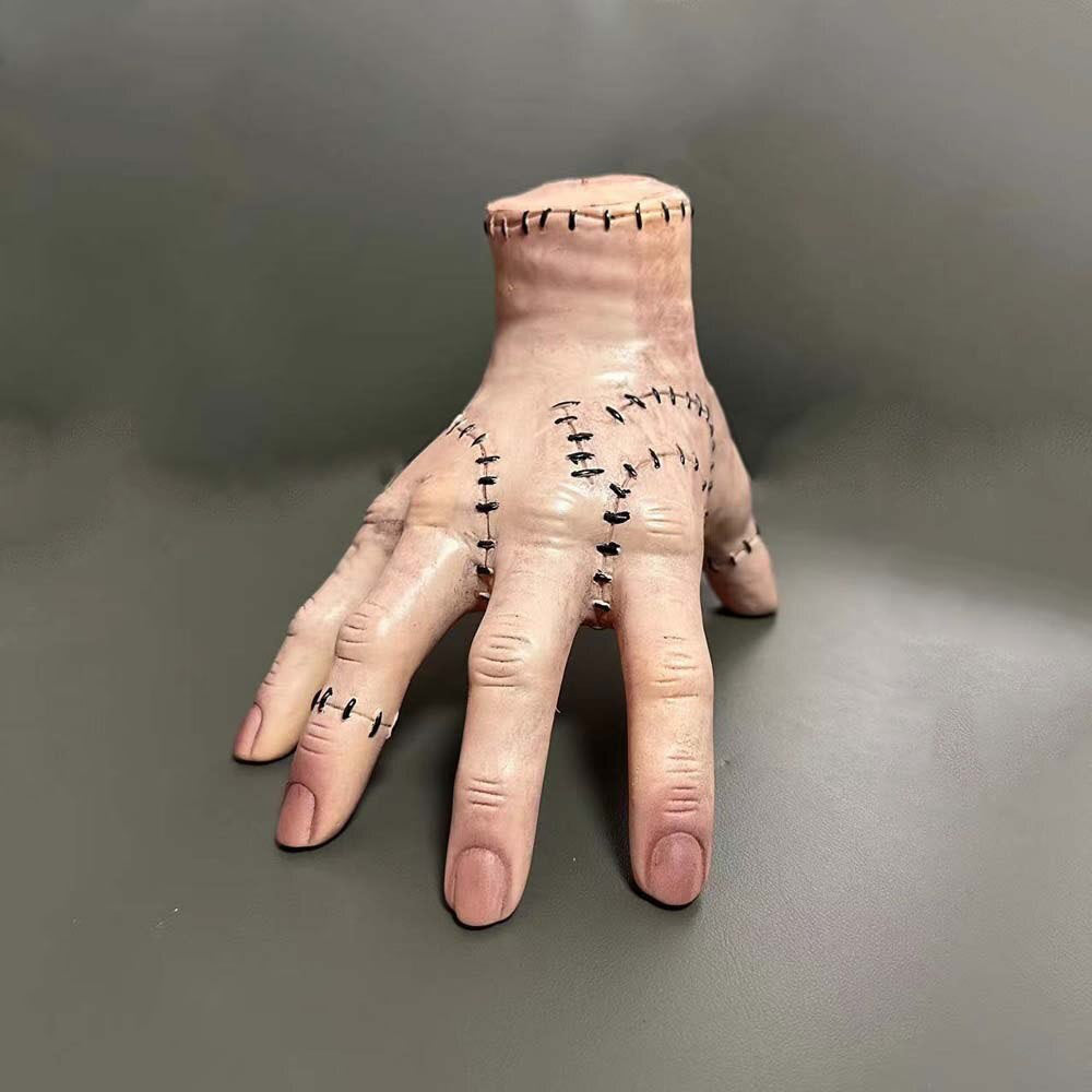 2023 Horror Wednesday Thing Hand Toy From Addams Family Latex Figurine Home Decor Desktop Crafts Halloween Party Costume Prop acacuss