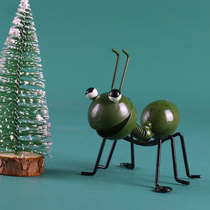 Hot Metal Ant Wall Decoration Cute Cartoon Hanging Pendant Creative Craft Bedroom Garden Lawn Art Wall Accents Handcrafte 2023 acacuss