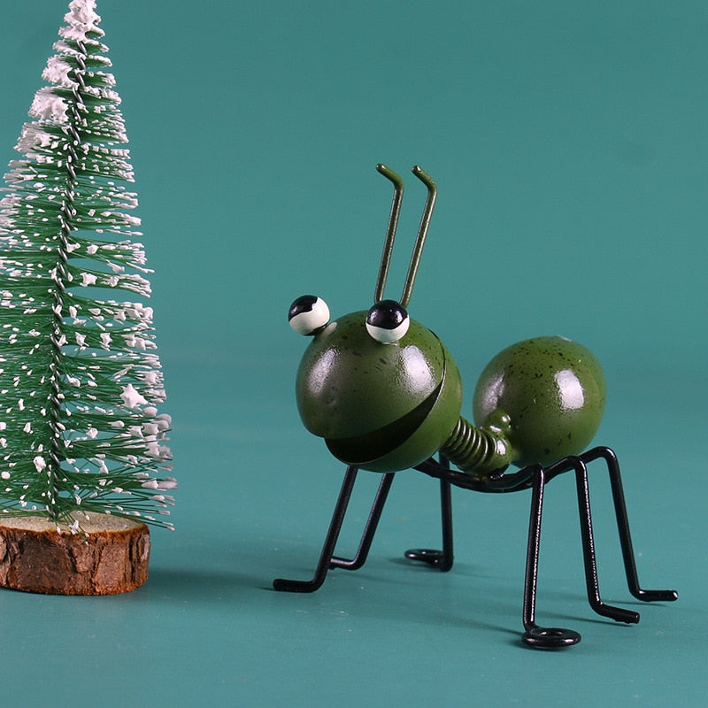 Hot Metal Ant Wall Decoration Cute Cartoon Hanging Pendant Creative Craft Bedroom Garden Lawn Art Wall Accents Handcrafte 2023 acacuss