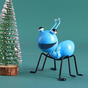 Hot Metal Ant Wall Decoration Cute Cartoon Hanging Pendant Creative Craft Bedroom Garden Lawn Art Wall Accents Handcrafte 2023 acacuss