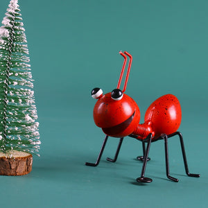 Hot Metal Ant Wall Decoration Cute Cartoon Hanging Pendant Creative Craft Bedroom Garden Lawn Art Wall Accents Handcrafte 2023 acacuss