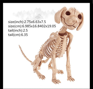 Hot Skeleton animal 100% Plastic Animal Skeleton Bones Horror Halloween Christmas Prop animal Crow Skeleton Decoration New Year acacuss