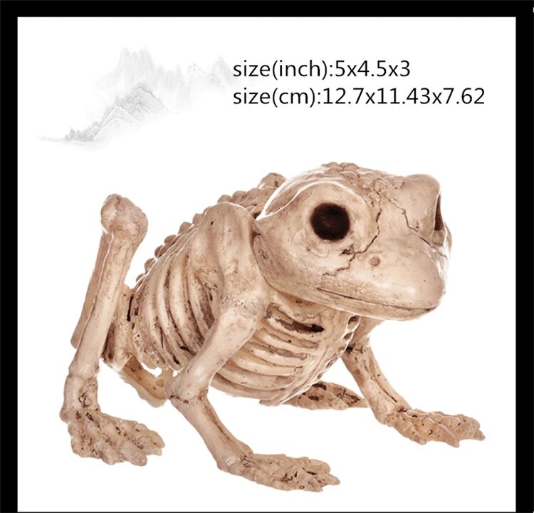 Hot Skeleton animal 100% Plastic Animal Skeleton Bones Horror Halloween Christmas Prop animal Crow Skeleton Decoration New Year acacuss