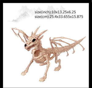 Hot Skeleton animal 100% Plastic Animal Skeleton Bones Horror Halloween Christmas Prop animal Crow Skeleton Decoration New Year acacuss