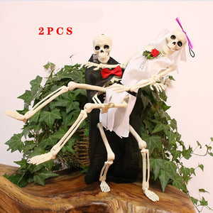 Hot Skeleton animal 100% Plastic Animal Skeleton Bones Horror Halloween Christmas Prop animal Crow Skeleton Decoration New Year acacuss