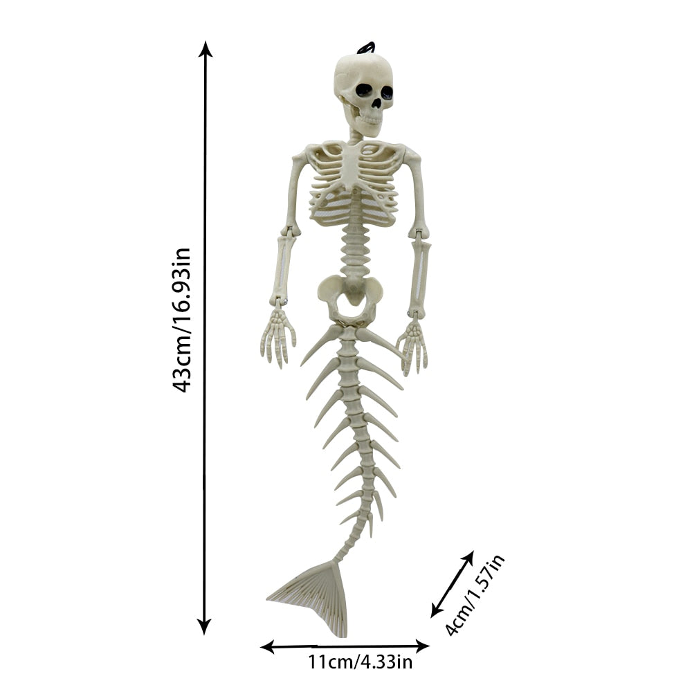 Hot Skeleton animal 100% Plastic Animal Skeleton Bones Horror Halloween Christmas Prop animal Crow Skeleton Decoration New Year acacuss