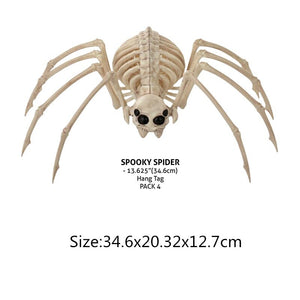 Hot Skeleton animal 100% Plastic Animal Skeleton Bones Horror Halloween Christmas Prop animal Crow Skeleton Decoration New Year acacuss