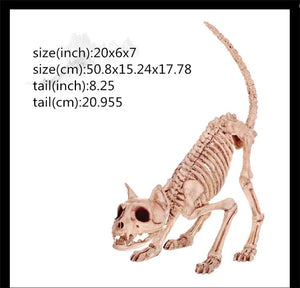 Hot Skeleton animal 100% Plastic Animal Skeleton Bones Horror Halloween Christmas Prop animal Crow Skeleton Decoration New Year acacuss