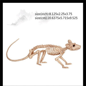 Hot Skeleton animal 100% Plastic Animal Skeleton Bones Horror Halloween Christmas Prop animal Crow Skeleton Decoration New Year acacuss