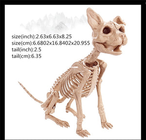 Hot Skeleton animal 100% Plastic Animal Skeleton Bones Horror Halloween Christmas Prop animal Crow Skeleton Decoration New Year acacuss
