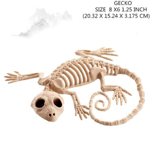 Hot Skeleton animal 100% Plastic Animal Skeleton Bones Horror Halloween Christmas Prop animal Crow Skeleton Decoration New Year acacuss