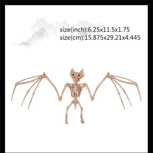 Hot Skeleton animal 100% Plastic Animal Skeleton Bones Horror Halloween Christmas Prop animal Crow Skeleton Decoration New Year acacuss