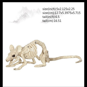 Hot Skeleton animal 100% Plastic Animal Skeleton Bones Horror Halloween Christmas Prop animal Crow Skeleton Decoration New Year acacuss