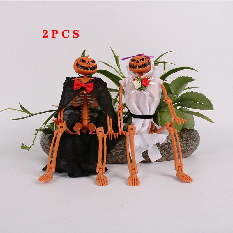 Hot Skeleton animal 100% Plastic Animal Skeleton Bones Horror Halloween Christmas Prop animal Crow Skeleton Decoration New Year acacuss