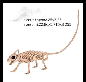 Hot Skeleton animal 100% Plastic Animal Skeleton Bones Horror Halloween Christmas Prop animal Crow Skeleton Decoration New Year acacuss