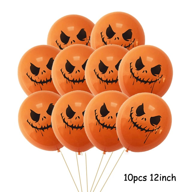 Huge Standing Halloween Pumpkin Ghost Balloons Witch Bat Spider Foil Ballon Inflatable Kids Toys Globos Halloween Party Supplies acacuss