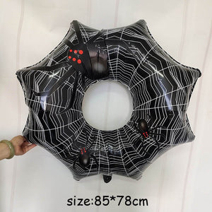 Huge Standing Halloween Pumpkin Ghost Balloons Witch Bat Spider Foil Ballon Inflatable Kids Toys Globos Halloween Party Supplies acacuss