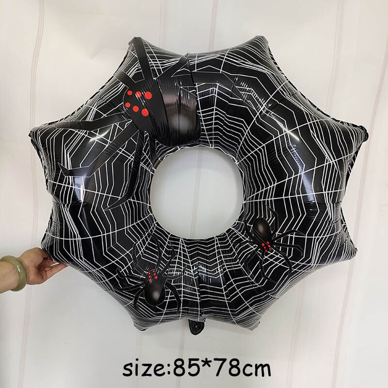 Huge Standing Halloween Pumpkin Ghost Balloons Witch Bat Spider Foil Ballon Inflatable Kids Toys Globos Halloween Party Supplies acacuss