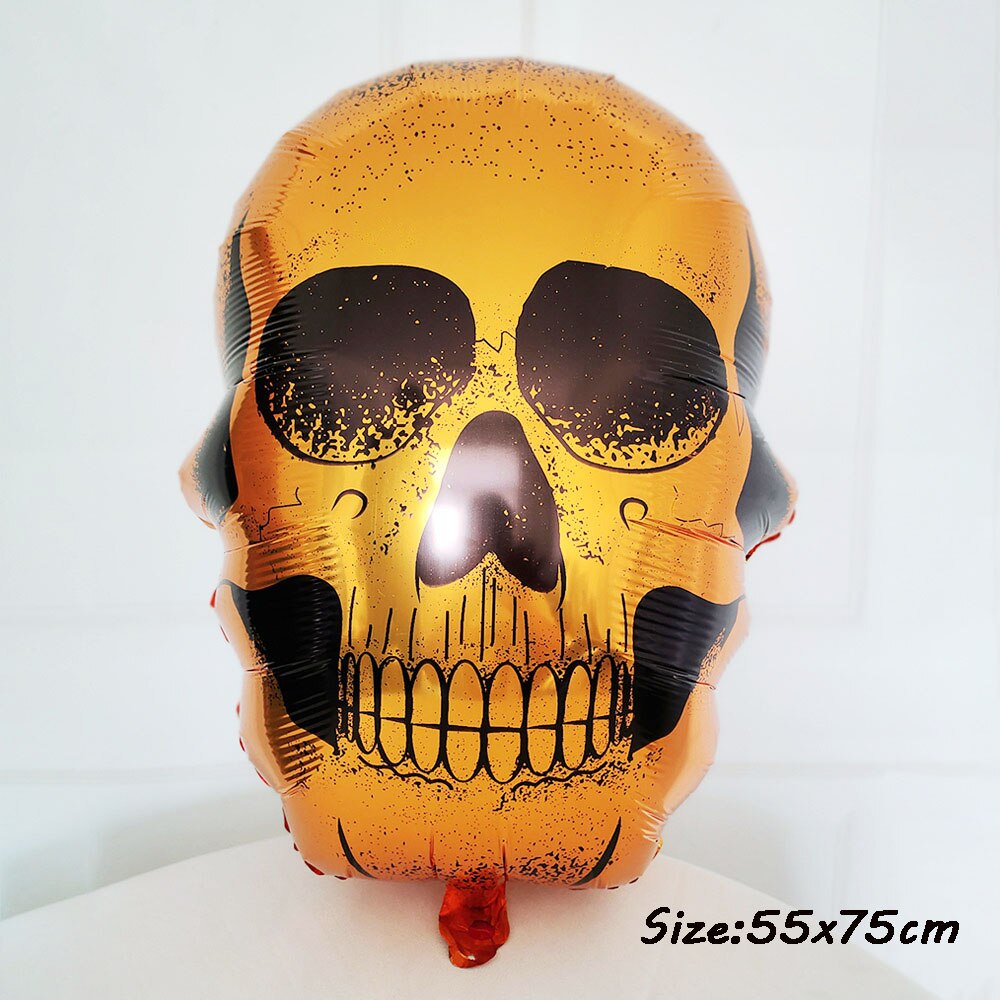 Huge Standing Halloween Pumpkin Ghost Balloons Witch Bat Spider Foil Ballon Inflatable Kids Toys Globos Halloween Party Supplies acacuss