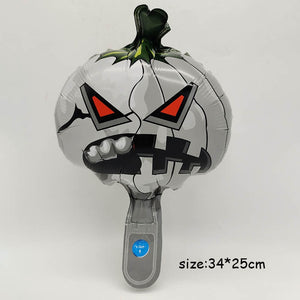 Huge Standing Halloween Pumpkin Ghost Balloons Witch Bat Spider Foil Ballon Inflatable Kids Toys Globos Halloween Party Supplies acacuss