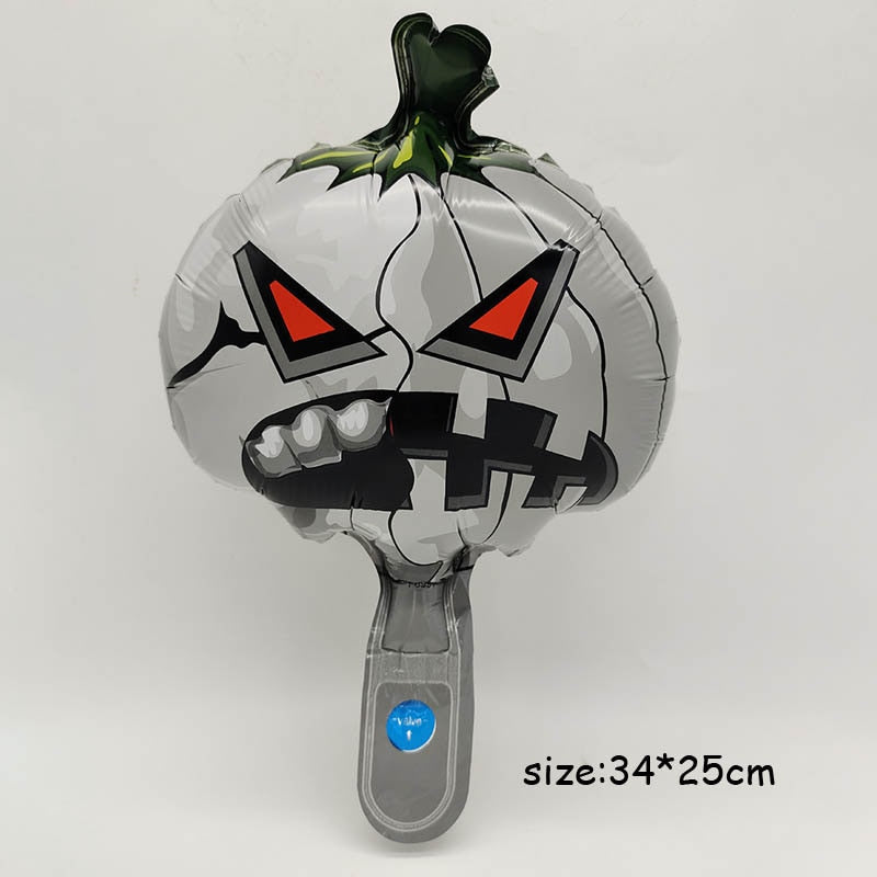 Huge Standing Halloween Pumpkin Ghost Balloons Witch Bat Spider Foil Ballon Inflatable Kids Toys Globos Halloween Party Supplies acacuss