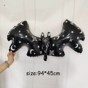 Huge Standing Halloween Pumpkin Ghost Balloons Witch Bat Spider Foil Ballon Inflatable Kids Toys Globos Halloween Party Supplies acacuss