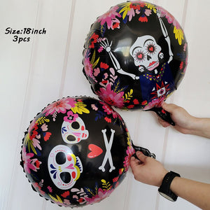 Huge Standing Halloween Pumpkin Ghost Balloons Witch Bat Spider Foil Ballon Inflatable Kids Toys Globos Halloween Party Supplies acacuss