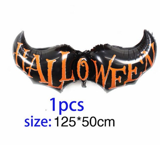 Huge Standing Halloween Pumpkin Ghost Balloons Witch Bat Spider Foil Ballon Inflatable Kids Toys Globos Halloween Party Supplies acacuss