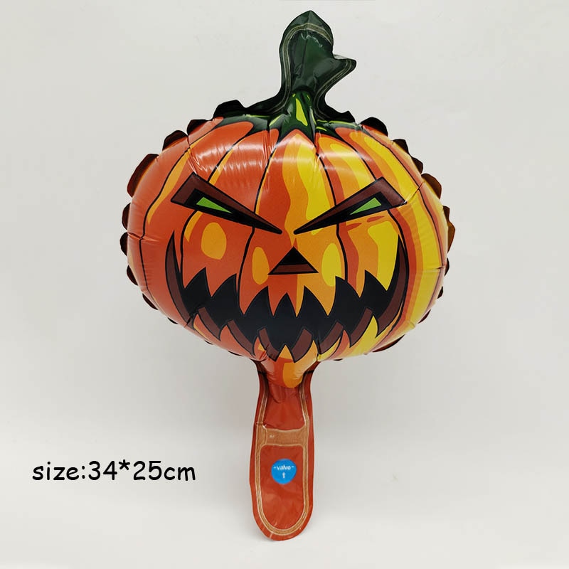 Huge Standing Halloween Pumpkin Ghost Balloons Witch Bat Spider Foil Ballon Inflatable Kids Toys Globos Halloween Party Supplies acacuss
