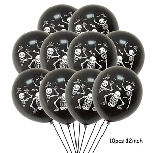 Huge Standing Halloween Pumpkin Ghost Balloons Witch Bat Spider Foil Ballon Inflatable Kids Toys Globos Halloween Party Supplies acacuss