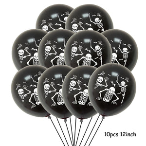 Huge Standing Halloween Pumpkin Ghost Balloons Witch Bat Spider Foil Ballon Inflatable Kids Toys Globos Halloween Party Supplies acacuss