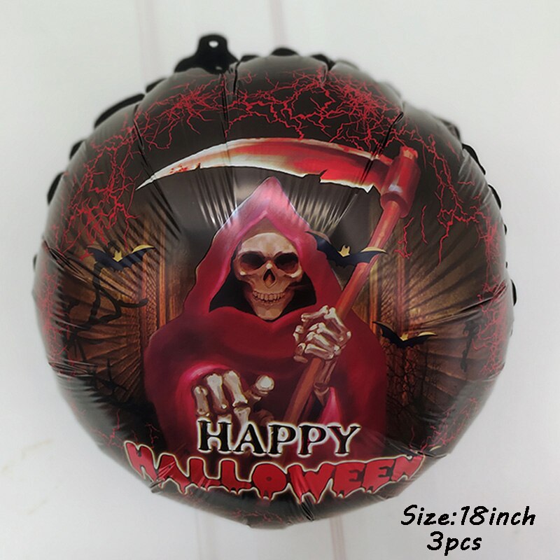 Huge Standing Halloween Pumpkin Ghost Balloons Witch Bat Spider Foil Ballon Inflatable Kids Toys Globos Halloween Party Supplies acacuss