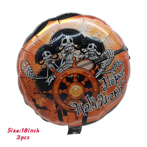 Huge Standing Halloween Pumpkin Ghost Balloons Witch Bat Spider Foil Ballon Inflatable Kids Toys Globos Halloween Party Supplies acacuss
