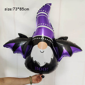 Huge Standing Halloween Pumpkin Ghost Balloons Witch Bat Spider Foil Ballon Inflatable Kids Toys Globos Halloween Party Supplies acacuss