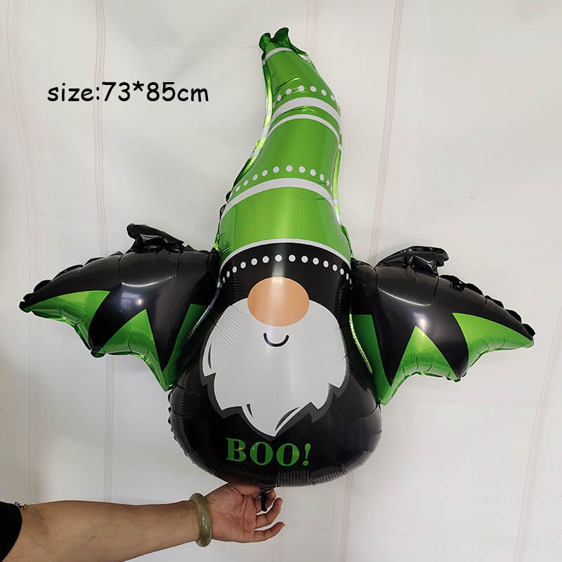 Huge Standing Halloween Pumpkin Ghost Balloons Witch Bat Spider Foil Ballon Inflatable Kids Toys Globos Halloween Party Supplies acacuss