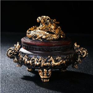 Incense Burner Antique Incense Coil Incense Burner Items for Buddha Worship Sandalwood Decoration Stove Home Decoration Elegant acacuss