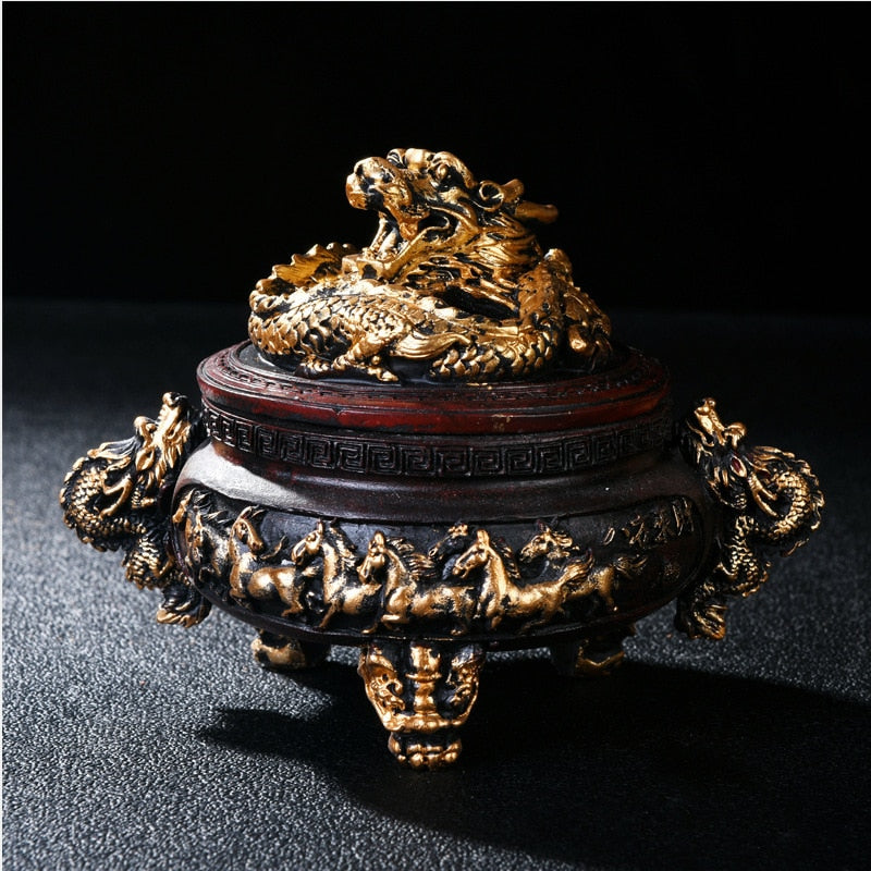 Incense Burner Antique Incense Coil Incense Burner Items for Buddha Worship Sandalwood Decoration Stove Home Decoration Elegant acacuss