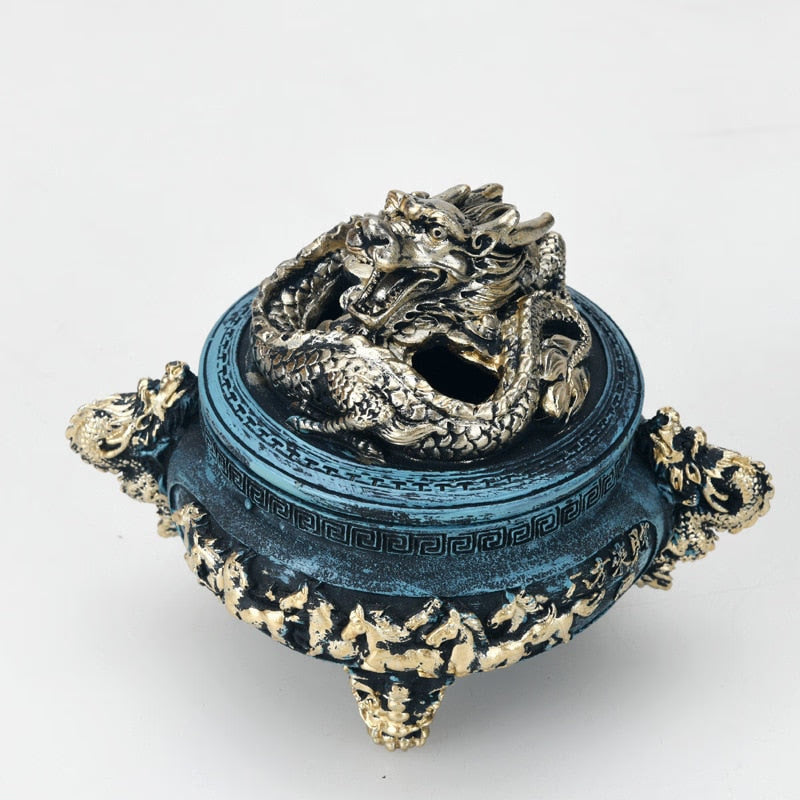 Incense Burner Antique Incense Coil Incense Burner Items for Buddha Worship Sandalwood Decoration Stove Home Decoration Elegant acacuss