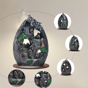 Incense Burner Backflow for Cones & Sticks - acacuss