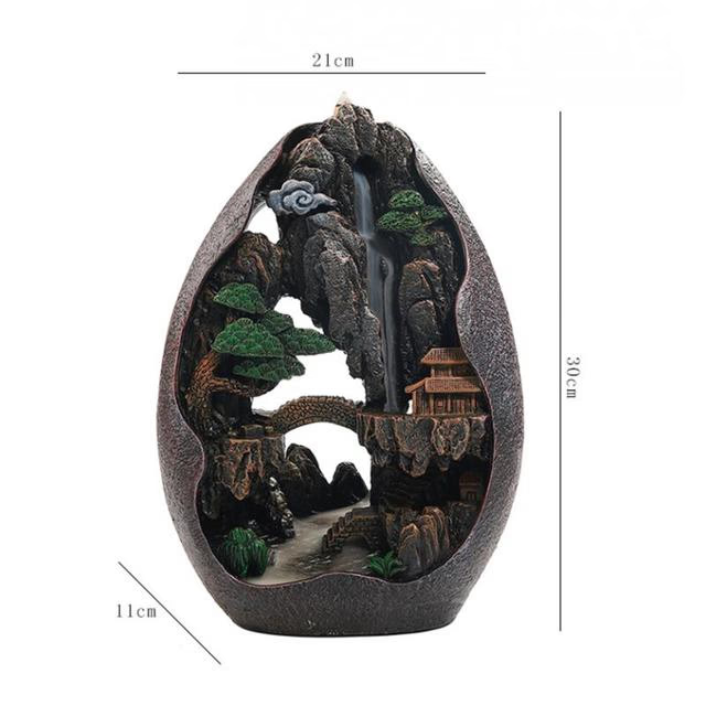 Incense Burner Backflow for Cones & Sticks - acacuss