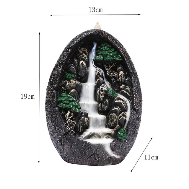 Incense Burner Backflow for Cones & Sticks - acacuss