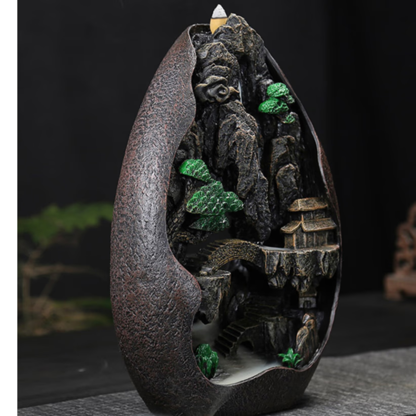 Incense Burner Backflow for Cones & Sticks - acacuss
