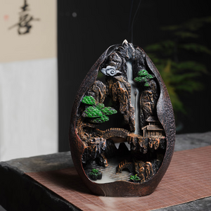 Incense Burner Backflow for Cones & Sticks - acacuss