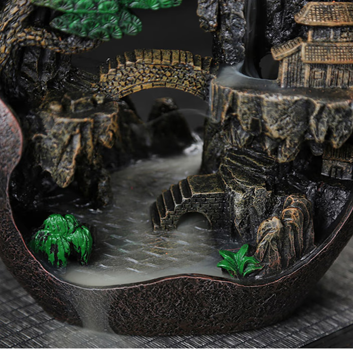Incense Burner Backflow for Cones & Sticks - acacuss
