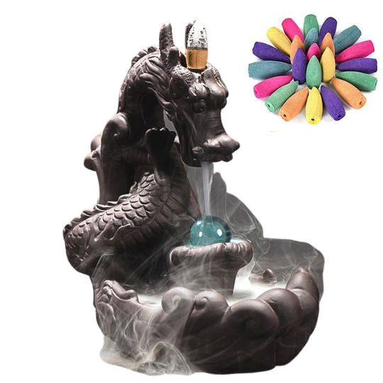 Incense Burner Dragon - acacuss