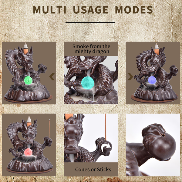 Incense Burner Dragon - acacuss