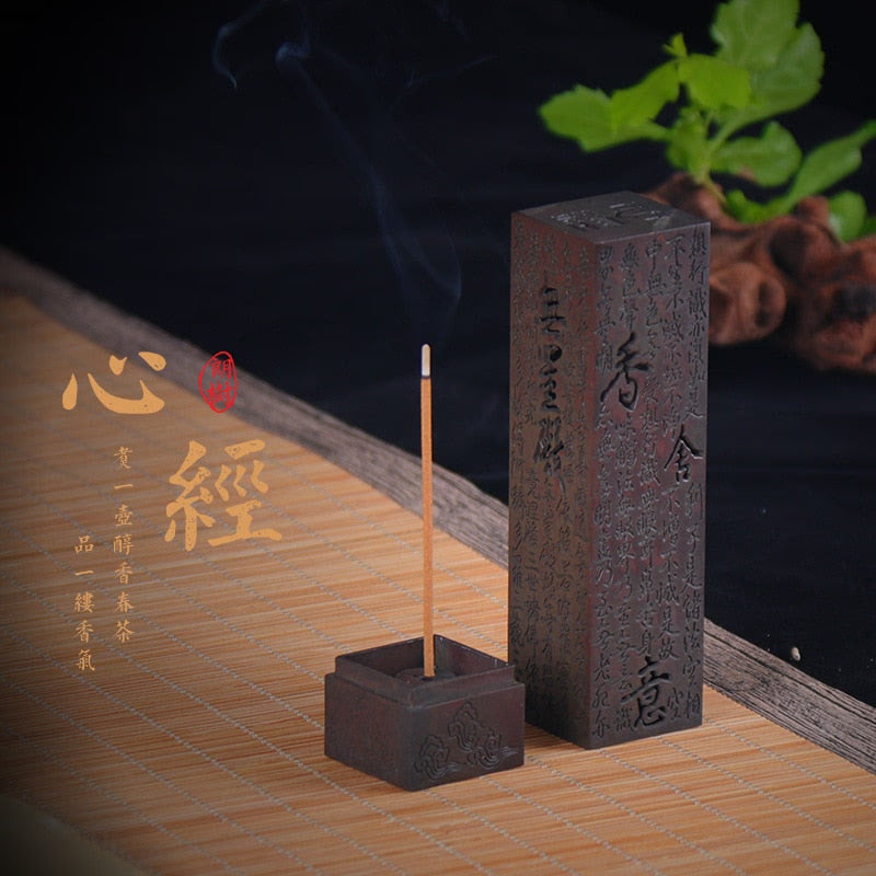 Incense Burner Retro Vertical Relief Craft Hollow Carving Dragon Phoenix Pillar Spice Incense Holder Office Home Accessories acacuss