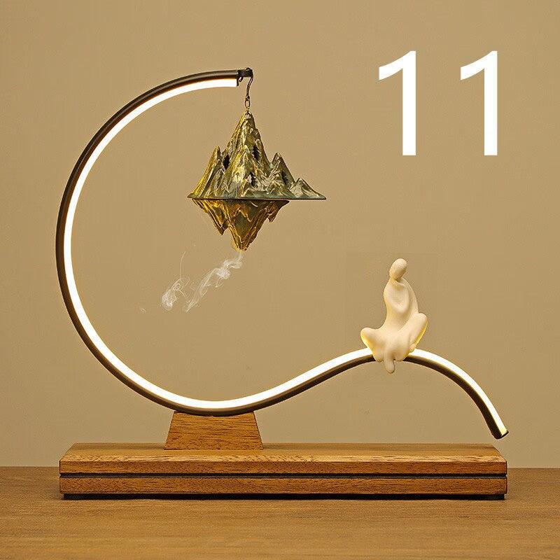 Incense Stick Holder Buddha Decoration Ceramic Burner Handmade - Creative Hanging Backflow Aromatherapy Burner Zen Living Room Home - ACACUSS